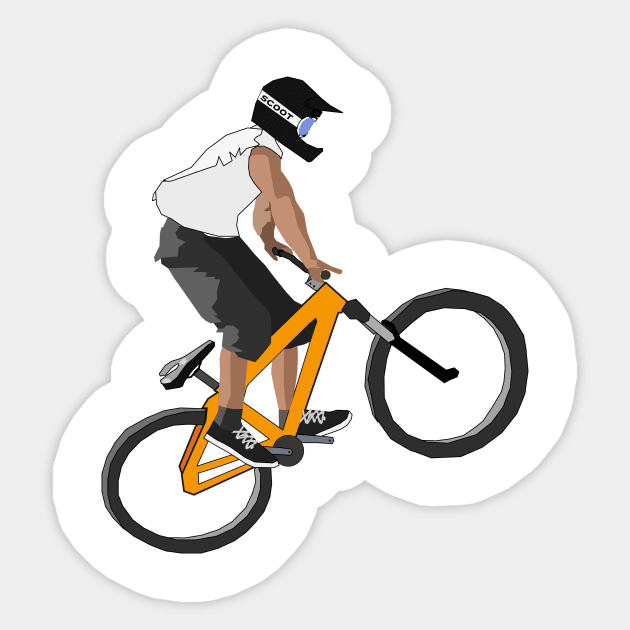 Bike Jump Sticker by redfishlondon